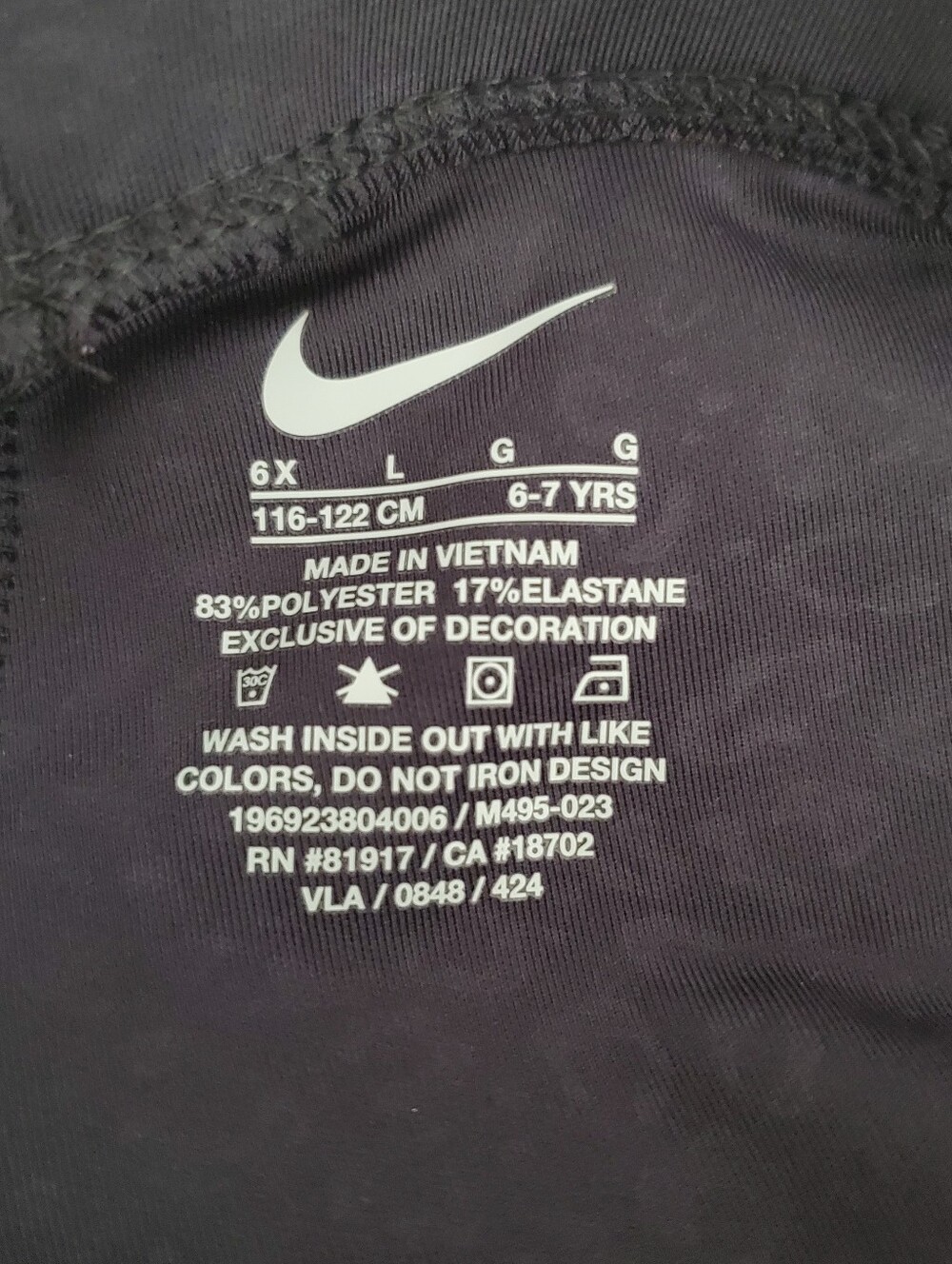 Nike Girls Swoosh Spirit Dri-FIT Leggings, 2-Piece Set Size 6X NWT - Picture 14 of 16